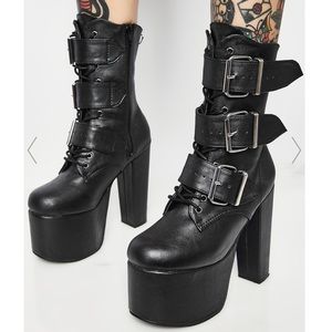 🚨 ITEM SOLD 🚨 Demonia Elvira Buckle Boots